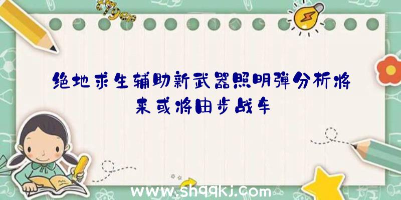 绝地求生辅助新武器照明弹分析将来或将由步战车