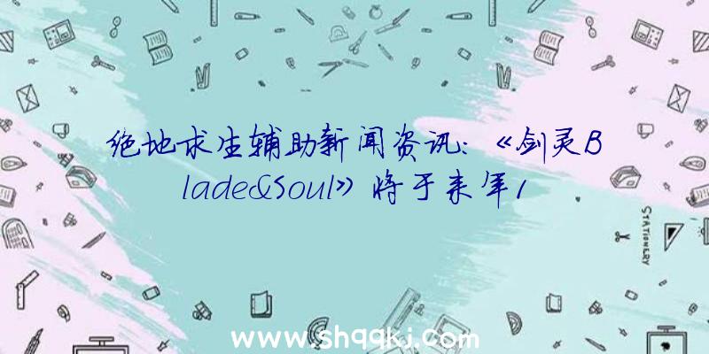 绝地求生辅助新闻资讯：《剑灵Blade&Soul》将于来年1月在欧美国家发售