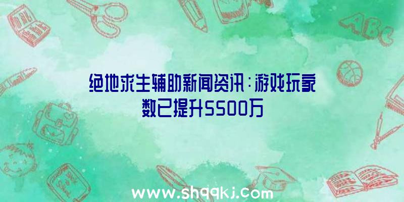 绝地求生辅助新闻资讯：游戏玩家数已提升5500万