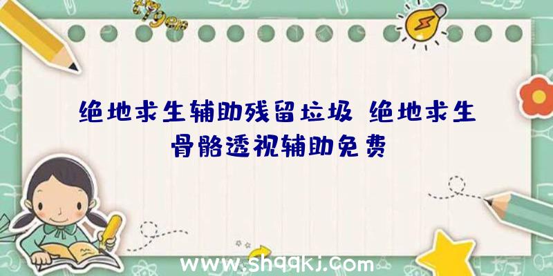 绝地求生辅助残留垃圾、绝地求生骨骼透视辅助免费