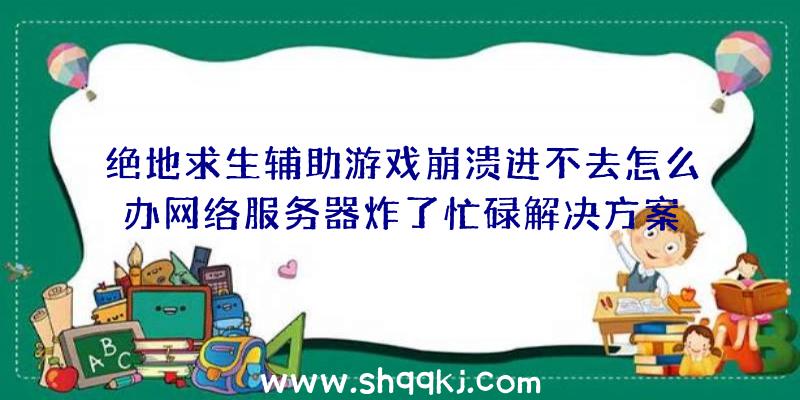 绝地求生辅助游戏崩溃进不去怎么办网络服务器炸了忙碌解决方案