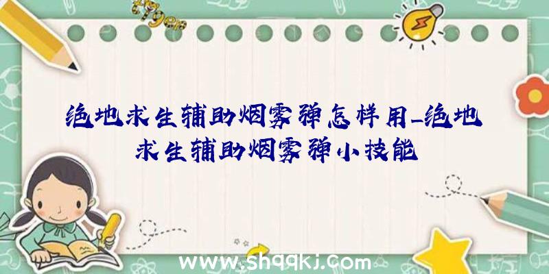 绝地求生辅助烟雾弹怎样用_绝地求生辅助烟雾弹小技能