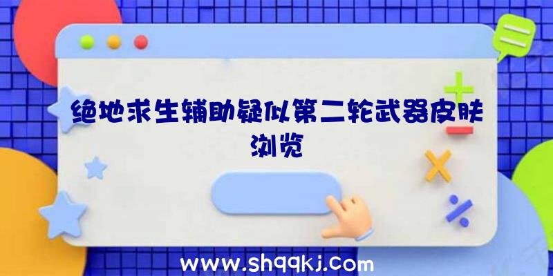 绝地求生辅助疑似第二轮武器皮肤浏览