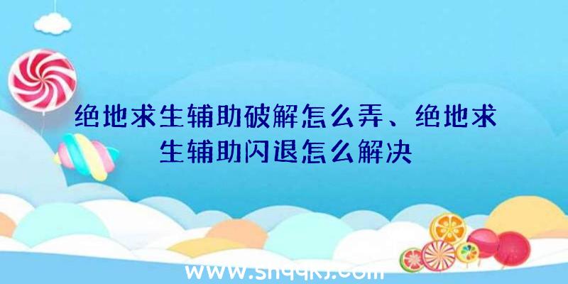 绝地求生辅助破解怎么弄、绝地求生辅助闪退怎么解决