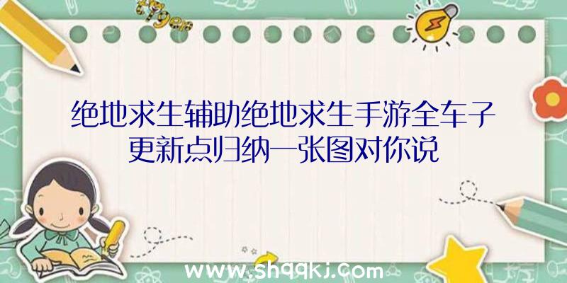 绝地求生辅助绝地求生手游全车子更新点归纳一张图对你说