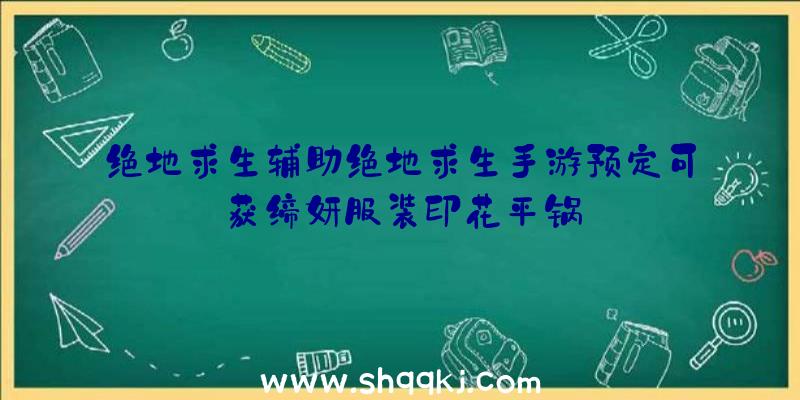 绝地求生辅助绝地求生手游预定可获缔妍服装印花平锅