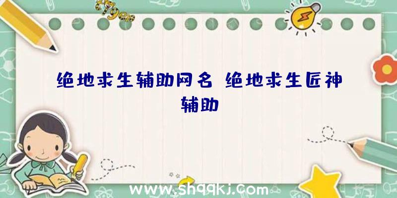 绝地求生辅助网名、绝地求生匠神辅助