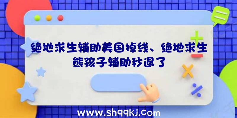 绝地求生辅助美国掉线、绝地求生熊孩子辅助秒退了