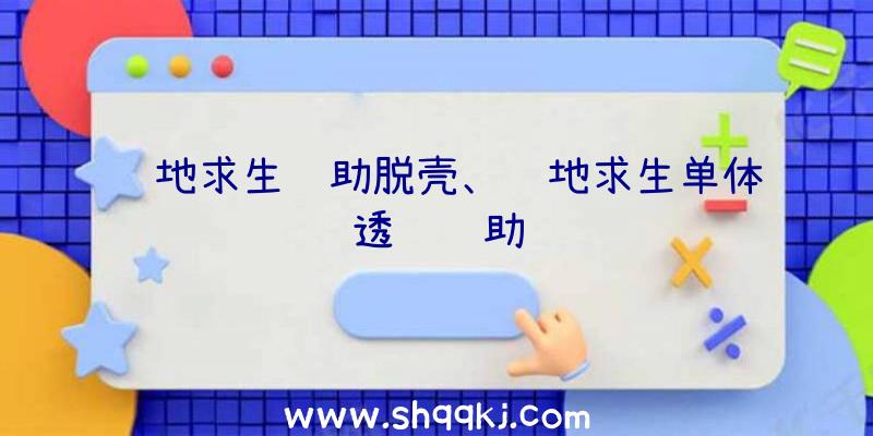 绝地求生辅助脱壳、绝地求生单体透视辅助