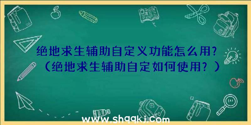 绝地求生辅助自定义功能怎么用？（绝地求生辅助自定如何使用？）