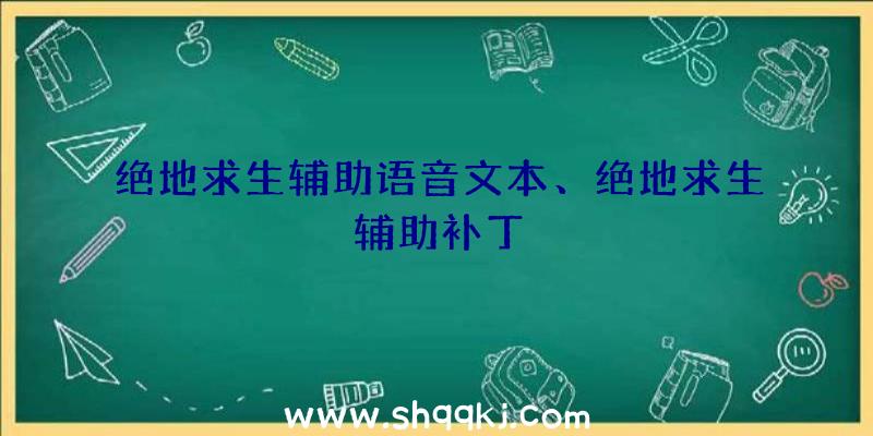 绝地求生辅助语音文本、绝地求生辅助补丁