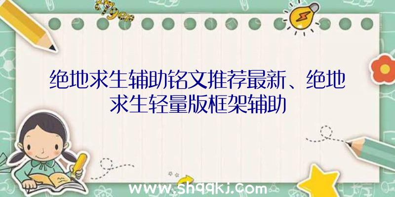 绝地求生辅助铭文推荐最新、绝地求生轻量版框架辅助