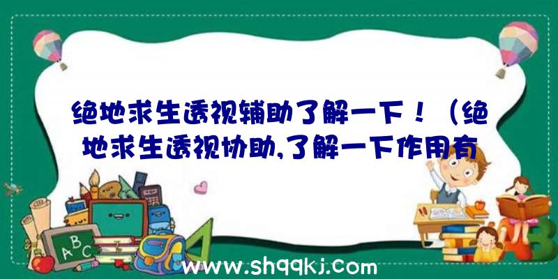 绝地求生透视辅助了解一下！（绝地求生透视协助,了解一下作用有哪些？）