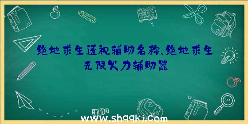 绝地求生透视辅助名称、绝地求生无限火力辅助器