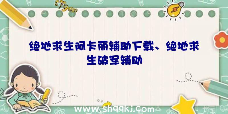 绝地求生阿卡丽辅助下载、绝地求生破军辅助