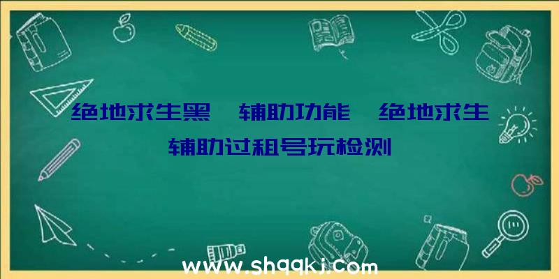 绝地求生黑鲨辅助功能、绝地求生辅助过租号玩检测