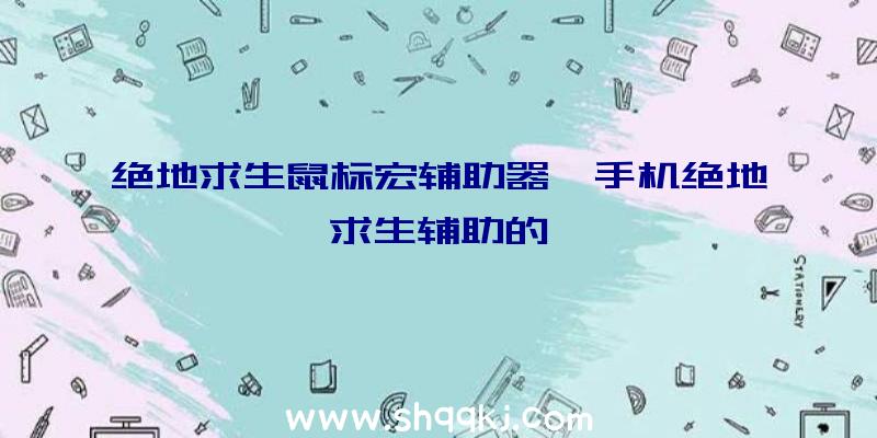 绝地求生鼠标宏辅助器、手机绝地求生辅助的