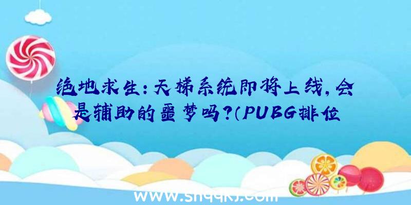 绝地求生：天梯系统即将上线，会是辅助的噩梦吗？（PUBG排位赛系统强势来袭,游戏玩家可根据考试成绩游戏市场销）