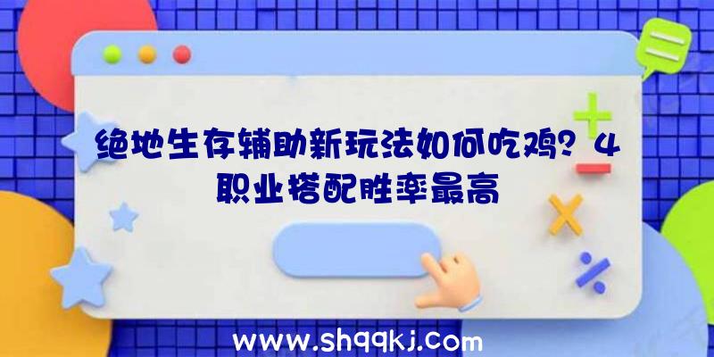 绝地生存辅助新玩法如何吃鸡？4职业搭配胜率最高