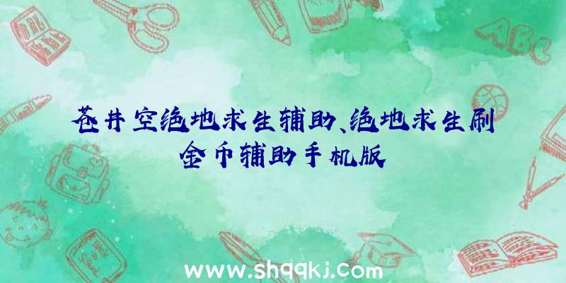苍井空绝地求生辅助、绝地求生刷金币辅助手机版