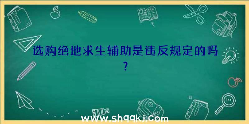 选购绝地求生辅助是违反规定的吗？