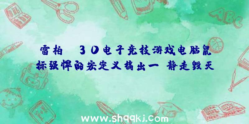 雷柏VT30电子竞技游戏电脑鼠标强悍的宏定义搞出一键静走毁灭